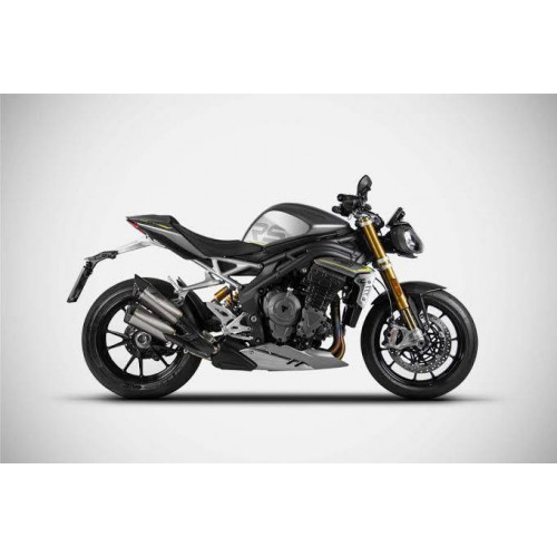 ท่อ ZARD - SLIP ON TWIN TITANIUM Triumph Speed Triple 1200RR/RS 2022