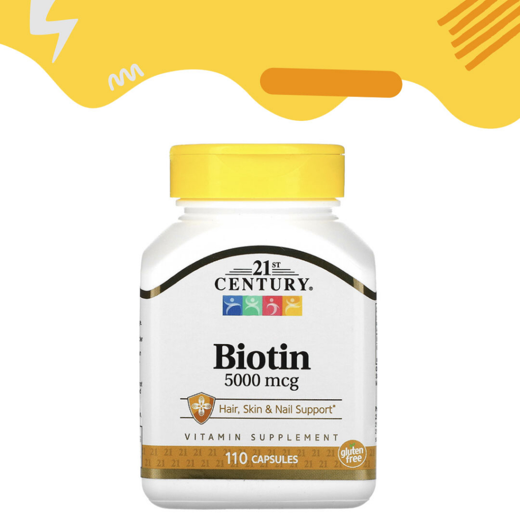 21st Century, Biotin, 5,000 mcg, 110 Capsules