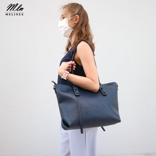 &lt;15%เงินคืน 15CCBSEPW3&gt;MLN bags กระเป๋าTotebag กระเป๋าผู้หญิงทรงชอปปิ้ง มีซิป รุ่น Opal ใส่โน้จบุ๊ค13นิ้วได้