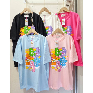 🌈⭐️เสื้อยืดoversize ลาย Carebears &amp; friend 🧸🍭ป้าย it’s my day 🎀 ผ้าcotton 100%