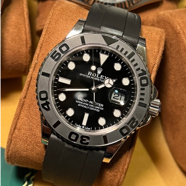 TOP CC1:1 นาฬิกา YACHT 42mm silver มาพร้อมกับสายยางสิลิโคลนแท้ ตรงตามรูป