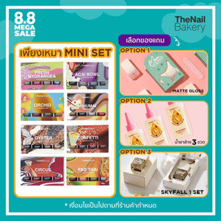 สุดคุ้ม รวม Mini Set ยาทาเล็บ สีทาเล็บ เนื้อเรซิ่น ทาง่าย เม็ดสีแน่น ติดทน Nail Polish TheNailBakery