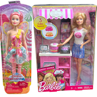 ตุ๊กตา Barbie และรถขายของ Barbie ของแท้ 100%