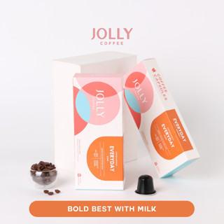 JOLLY COFFEE กาแฟแคปซูล Everyday Blend โทนอัลมอนด์ช็อค สำหรับเครื่อง Nespresso (10 แคปซูล)