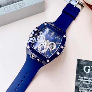 นาฬิกา Guess Watchนาฬิกาผู้ชาย ตัวเรือนสแตนเลสสีนำ้เงิน ประกันศูนย์ cmg