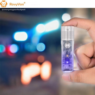 RovyVon Aurora A25 White/UV GITD Keychain Flashlight