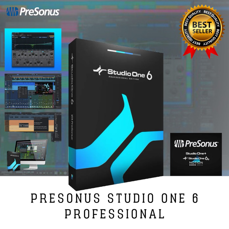 Presonus Studio.One 6 Professional โปรแกรมทำเพลง บันทึกเสียง ตัดต่อ/แต่งเสียง (Win/macOS)
