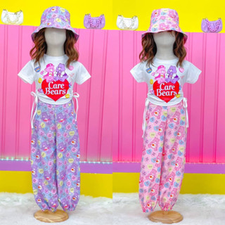 ชุดเซ็ตแคร์แบร์ เสื้อผูกเอว กางเกง พร้อมหมวก