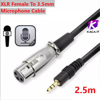 XLR Female To 3.5mm Microphone Cable Unbalanced Female XLR to 1/8 Inch TRS Stereo Mini Jack AUX Audio Cable For Dv Camer