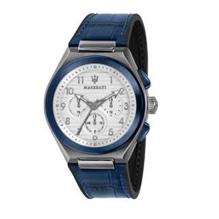 [2 Years Warranty] Maserati TRICONIC Blue Chronograph 43mm Mens Watch R8871639001