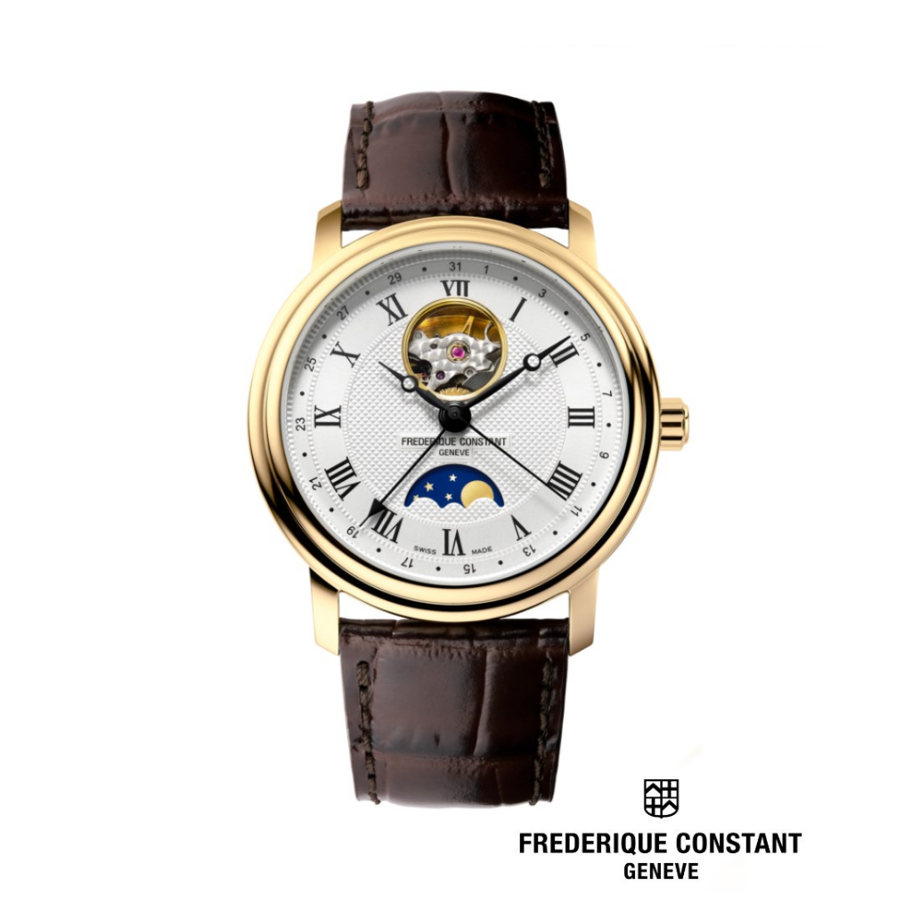 Frederique Constant Automatic FC-335MC4P5 (40mm) Classics Moonphase Heart Beat Men’s Watch