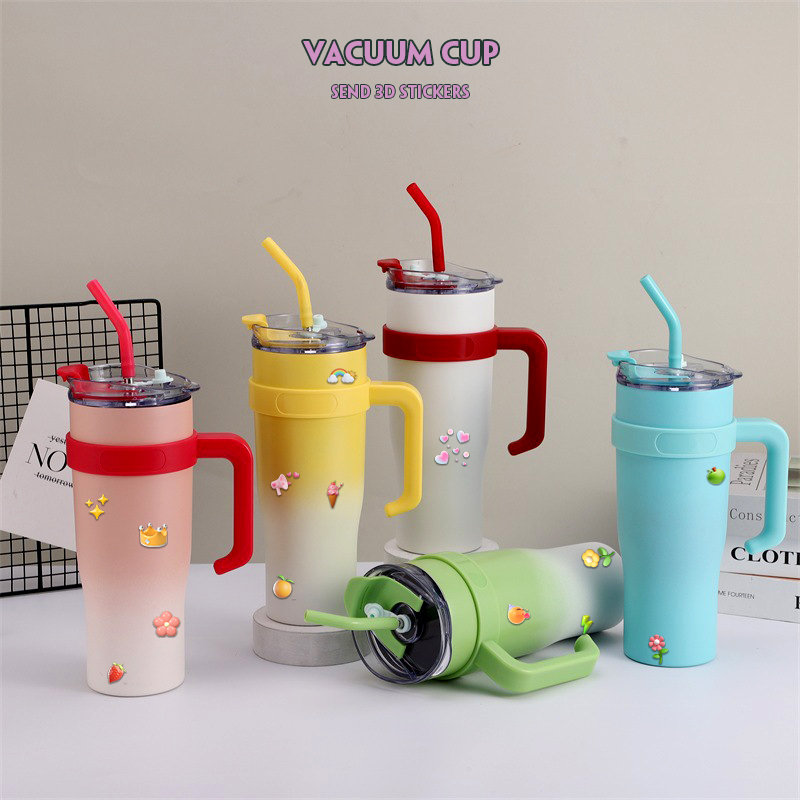 แก้วกาแฟ แก้วน้ําสุญญากาศ สเตนเลส สองชั้น ความจุขนาดใหญ่ 40 ออนซ์ แบบพกพา ฉนวนกันความร้อน J318