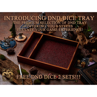 DND Dice Tray | For DnD D&amp;D MTG RPG TRPG Boardgames เกมกระดาน บอร์ดเกม การ์ดเกม Board Game ไพ่ทาโรต์ Magic เมจิก