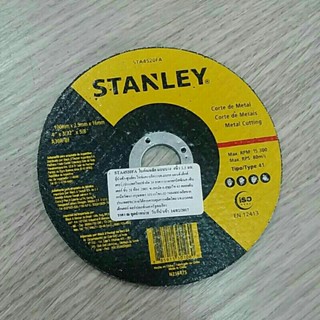 ใบตัดเหล็ก 4นิ้ว  stanley หนา2.5มม sta4502fa