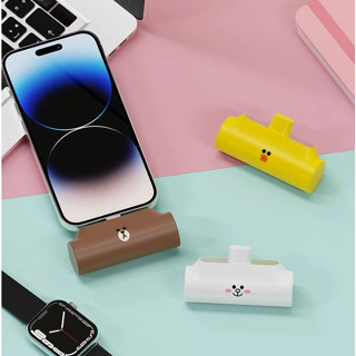 พาวเวอร์แบงค์ line friends Capsule Power Bank Pocket Mini Ultra-thin Compact Portable Cute Fast Charging