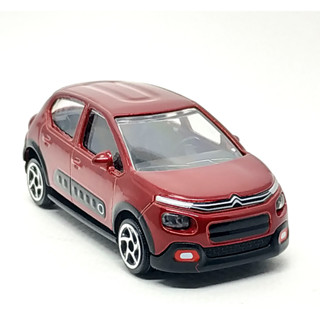 Majorette Citroen C3 2017 - สีแดงเข้ม /Wheels 5LTS /scale 1/57 (3 inches) no Package