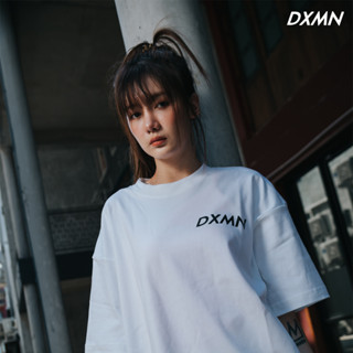 DXMN Clothing "Double Logo" Oversize Tee (White)