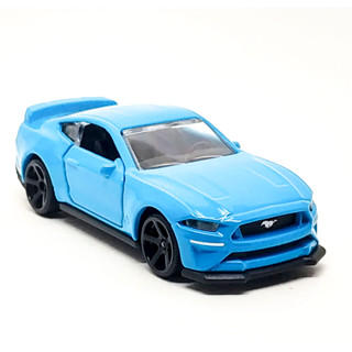 Majorette Ford Mustang GT สีฟ้า Scale 1/64 (8cm) ไม่มี package