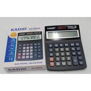 KADIO KD8882B เครื่องคิดเลขจอ 12 หลัก เครื่องคิดเลขพลังงานแบตเตอรี่ และโซลาเซลล์