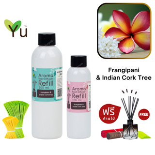 🌟 New Refill 🌈 เลือกก้านฟรี 🌟 กลิ่น Frangipani &amp; Indian Cork Tree ดอกลีลาวดี &amp; ดอกปีบ สำหรับ ก้านไม้หอม ก้านไม้ปรับอากาศ