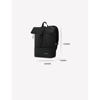 China Merchants Bank ของขวัญ Samsonite กระเป๋าสะพายไหล่ VERCELLI ซีรีส์ TR1 สไตล์ลำลองวิทยาลัยกระเป๋าคอมพิวเตอร์ความจุขน