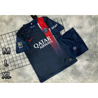 เสื้อกีฬา ทีมปารีส  Paris ปี2023/24 ชุดฟุตบอลผู้ชาย ซื้อครั้งเดียวได้ทั้งชุด เสื้อ + กางเกง รุ่นใหม่ล่าสุด ราคาถูก