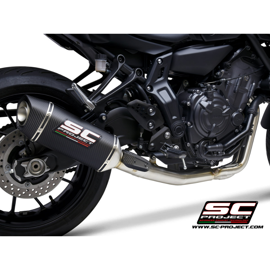 SC-Project ท่อไอเสียสำหรับ YAMAHA MT-07 (2021 - 2022) | with SC1-S carbon muffler - RACING