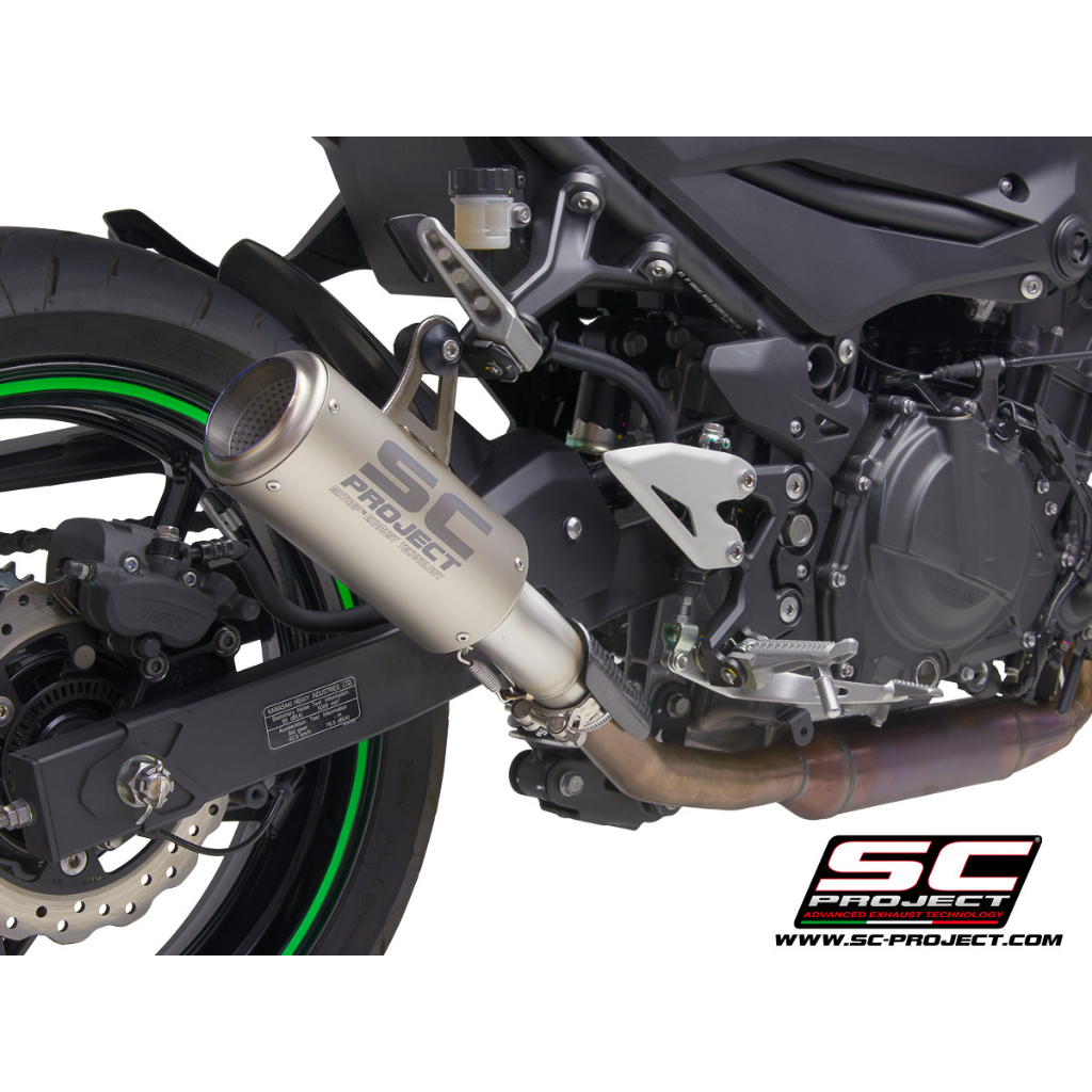 SC-Project ท่อไอเสียสำหรับ KAWASAKI Z 400 (2019 - 2020) | CR-T Muffler, titanium