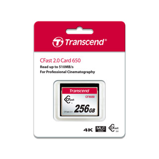 Transcend CFast Card 2.0 CFX650 : 256GB : รับประกัน 5 ปี - มีใบกำกับภาษี - TS256GCFX650