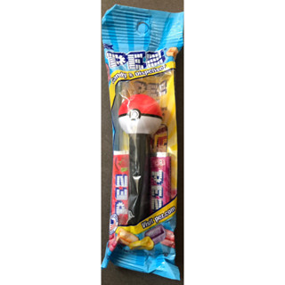 PEZ เพซลูกอมรสผลไม้ พร้อมแท่งการ์ตูนลาย POKÉ BALL แพคอเมริกา USA สินค้าใหม่