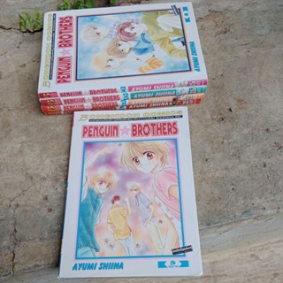 หนังสือการ์ตูนมือสองญี่ปุ่น สภาพดี Penguin &amp; Brothers 5 เล่มจบ