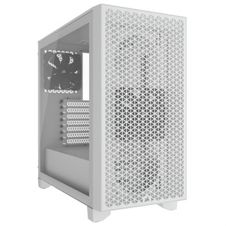 CORSAIR 3000D AIRFLOW TEMPERRED GLASS Mid-Tower PC Case - White  CC-9011252-WW