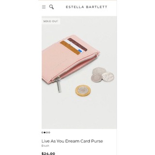 Estella Bartlett เเบรนด์ อังกฤษ 🇬🇧🇬🇧🇬🇧Live As You Dream Card Purse
ใส่การ์ด