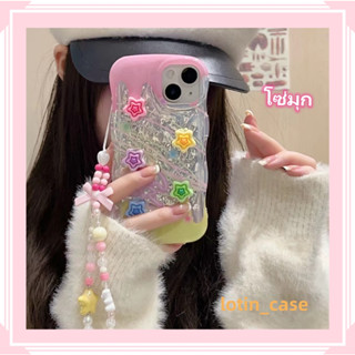 🎁ส่งของขวัญ🎁เคสไอโฟน สำหรับ 11 13 for iPhone Case 14 12 Pro Max ความคิดสร้างสรรค์ โซ่มุก กันกระแทก ปกป้อง เคสโทรศัพท์