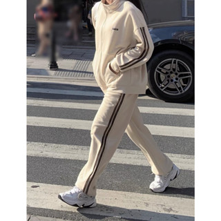 SS 20 ชุดเช็ตวอม โอเวอร์ไซต์ ชาย / หญิง ผ้ายืด เนื้อดี ตัวเสื้อ แจ็คเก็ต