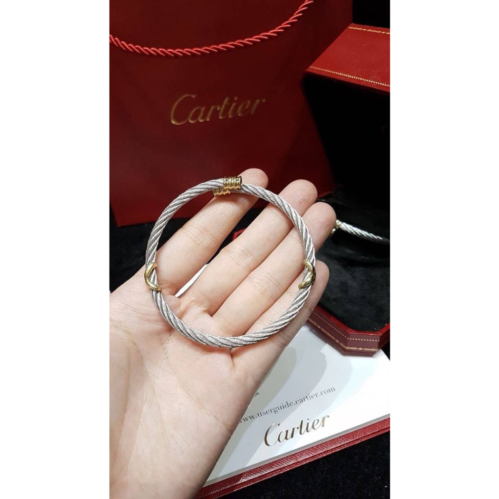 พร้อมส่ง กำไลแสตนเลส 3กษัตริย์ พันเกลียว บิดใส่ง่าย เบาสบาย งานสวย พร้อมถุงซิบล๊อค