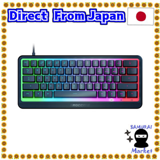 【Direct From Japan】 ROCCAT Gaming Keyboard MAGMA Mini Us English Arrangement Wired Black/Black Memini Mini (60%) RGB IP33 Waterproof Transparent Top Plate Windows 7 or later [Domestic genuine]