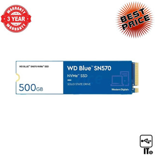 500 GB SSD M.2 PCIe WD BLUE SN570 (WDS500G3B0C) NVMe ฮาร์ดดิส ฮาร์ดดิสก์ ฮาร์ดดิสก์ ssd ฮาร์ดดิสก์คอมพิวเตอร์ ประกัน 5Y