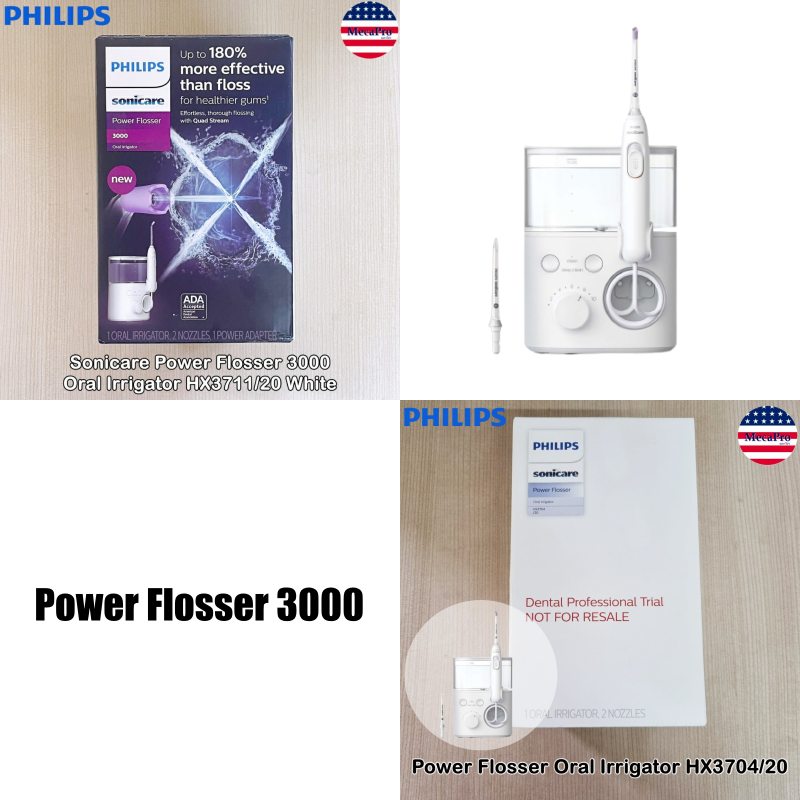 Philips® Sonicare Power Flosser 3000 Oral Irrigator White เครื่องฉีดน้ำทำความสะอาดฟัน ไหมขัดฟันพลังน้ำ