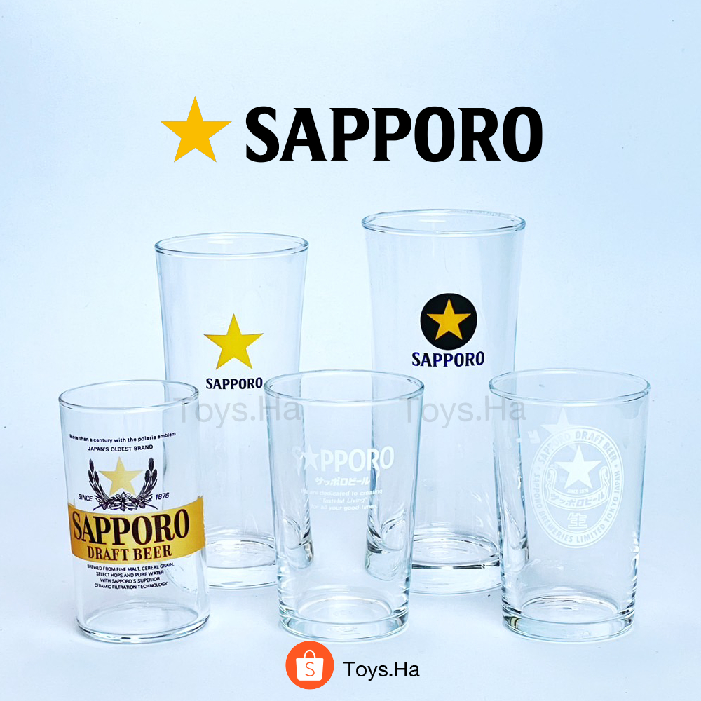 ของแท้!!! แก้ว Sapporo แก้วเบียร์ญี่ปุ่น แก้วช็อต แบรนด์ Sapporo ซัปโปโร สินค้าแท้จากประเทศญี่ปุ่น 🇯