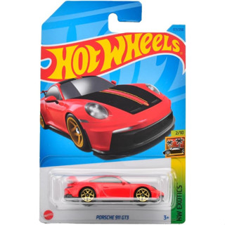 [พร้อมส่ง] รถเหล็ก HOTWHEELS ของแท้ Porsche 911 GT3 (Red Black-Line) (HW2023_#177)