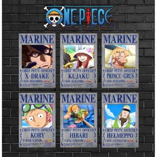 โปสเตอร์ วันพีช Poster Onepiece มี 2 ขนาดให้จับจอง เหล่าทหารเรือหน่วย SWORD ผลิตจากกระดาษ ArtCard แข็ง