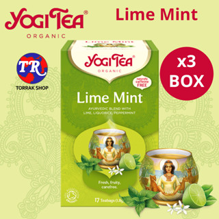 Yogi Tea Lime Mint 17 teabag ชาสมุนไพร มะนาว มินต์ 17 ซอง แพ็ค 3 กล่อง