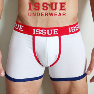 Exclusive ISSUE UNDERWEAR  Trunk Fashion กางเกงชั้นในชาย แฟชั่น สีขาว