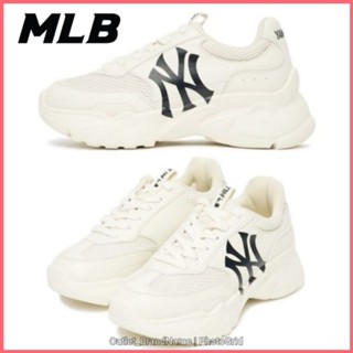 รองเท้า MLB Bigball Chunky Mesh NY Cream Women [ ของแท้💯 พร้อมส่งฟรี ]