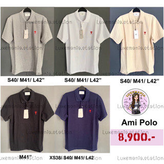 👜: New!! Ami Paris Polo T-Shirt ‼️ก่อนกดสั่งรบกวนทักมาเช็คสต๊อคก่อนนะคะ‼️