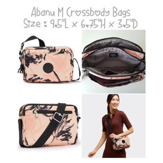 กระเป๋า Kipling abanu m medium crossbody with Adjustable Shoulder Strap #coralflower