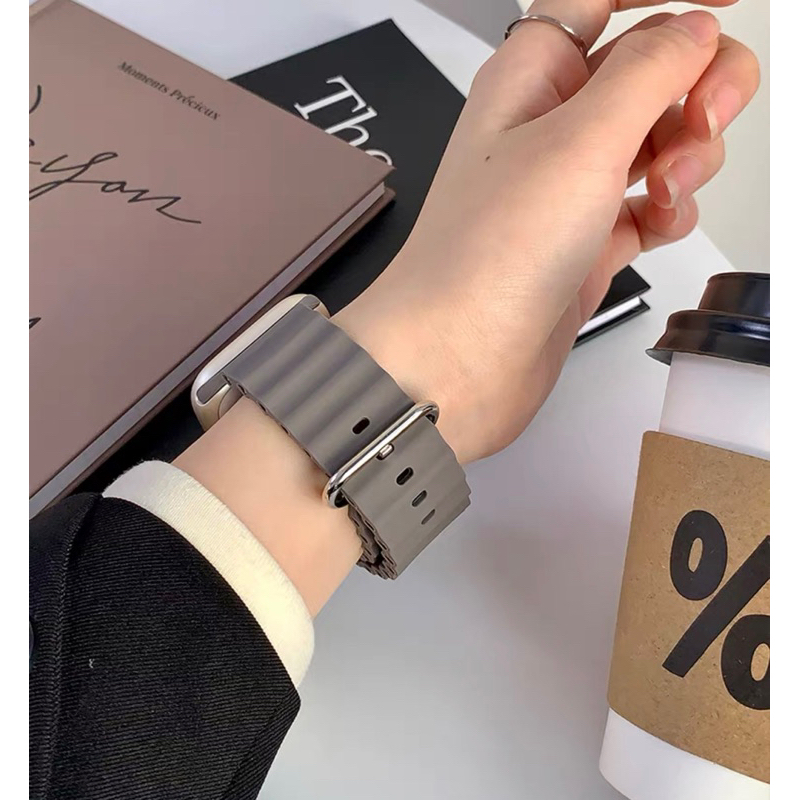 uT ยาง สีใหม่ สายนาฬิกา smart Watch11 10 9 8 ultra 7 6 5 4 3 2 1  Size 40/41/42mm 44/45/49mm strap smart watch สายiWatch ราคา ถูกที่สุด ดีลบีเคเค แกลเลอรีภาพที่ 8