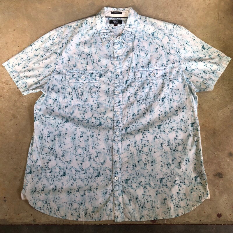 เสื้อฮาวาย Vtg.Hawaii Shirt ROCK & REPUBLIC MADE IN INDIA Sz.XXL 97% COTTON 3% SPANDEX
