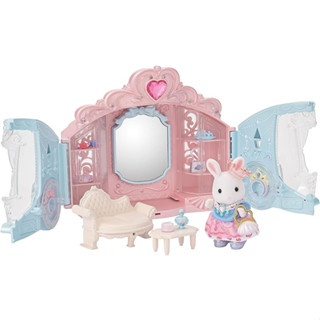 ร้านทำผม Sylvanian Families [ชุดห้องแฟชั่นรถม้าระยิบระยับ] Fu-19 ST Mark Certified อายุ 3+ บ้านตุ๊กตาของเล่น Sylvanian Families EPOCH